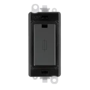 Click GridPro GM2047BKBN 13A Fused Module - Black Nickel (Black)