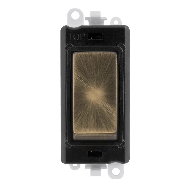 Click GridPro GM2070BKAB 20AX 3 Position Switch Module - Antique Brass (Black)