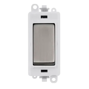 Click GridPro GM2070PWSS 20AX 3 Position Switch Module - Stainless Steel (Polar White)