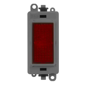 Click GridPro GM2080GY 240V~ Red Indicator Module - Grey