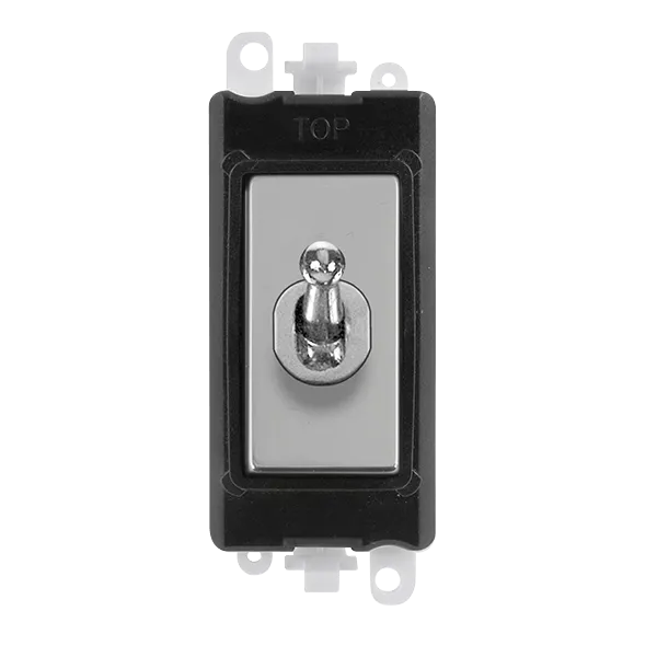 Click GridPro GM209018BKCH 20AX DP Toggle Switch - Polished Chrome (Black)
