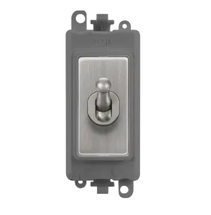 Click GridPro GM209018GYSS 20AX DP Toggle Switch - Stainless Steel (Grey)