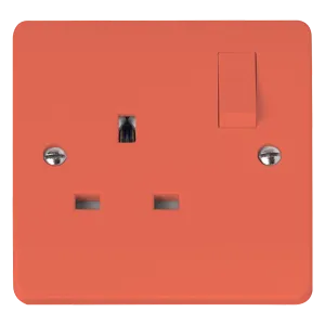 Click Mode CMA1035RD 13A 1 Gang DP Switched Safety Shutter Socket Outlet - Red