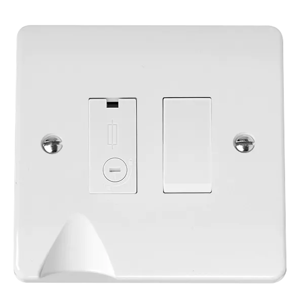 Click Mode CMA2051 White Moulded 13A Switched Fused Connection Unit with Flex Outlet