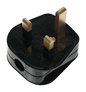 Click PA311 13A Resilient Plug Top (3A Fused) Fast Grip Black
