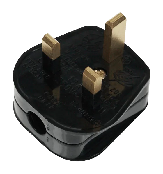 Click PA311 13A Resilient Plug Top (3A Fused) Fast Grip Black