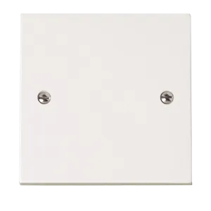 Click Polar PRW060 White Moulded 1 Gang Blank Plate