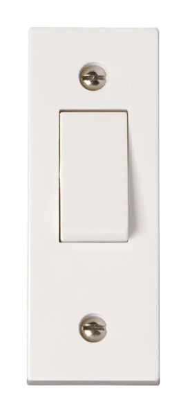 Click Polar PRW171 White Moulded 1 Gang 10AX 2 Way Architrave Switch