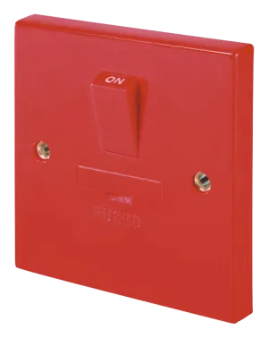 Click WA056RD 3A Fused Connection Unit DP Switched - Red