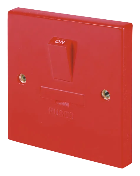 Click WA056RD 3A Fused Connection Unit DP Switched - Red