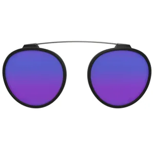 Clip On para Óculos de Grau HB Switch 0420 Matte Black Polarized Blue