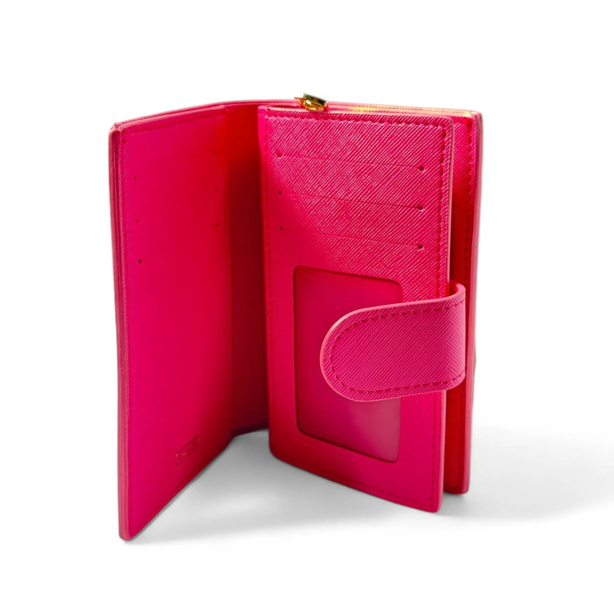Coach Signature Canvas Wallet with Pink Leather Trim 🌸✨