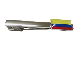 Colombia Flag Pendant Square Tie Clip