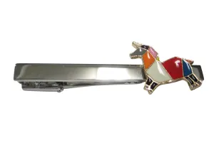 Colorful Origami Horse Tie Clip