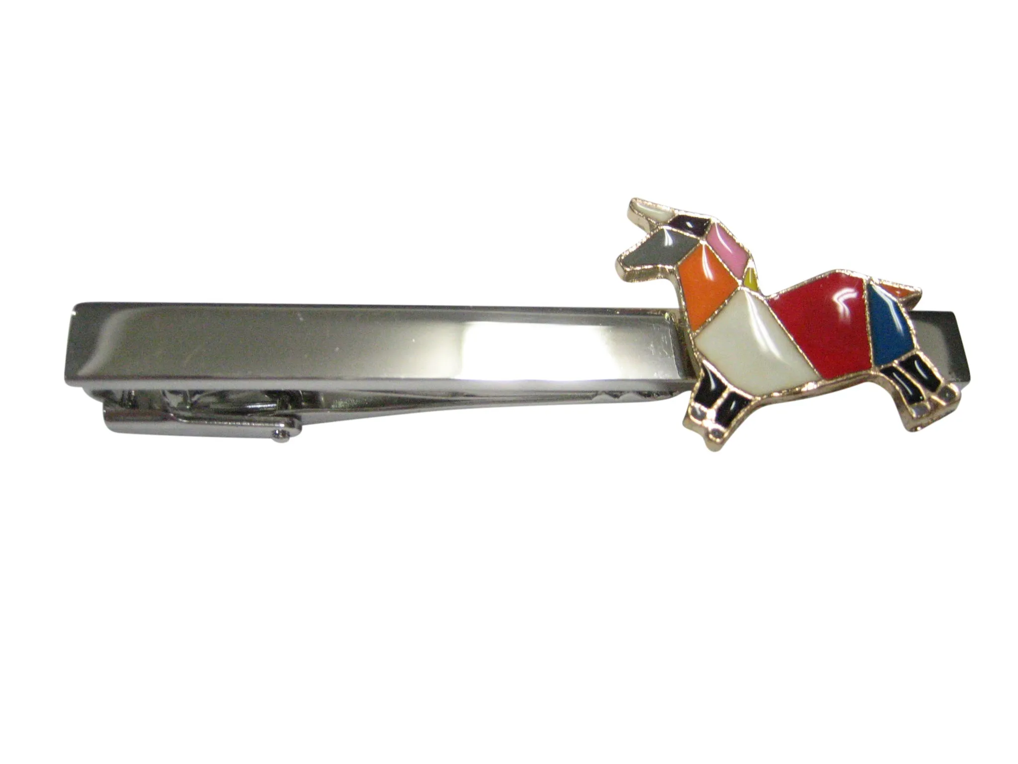 Colorful Origami Horse Tie Clip