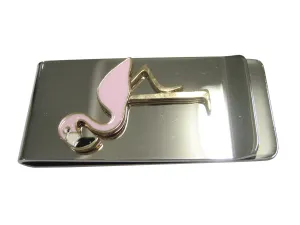 Colorful Pink Flamingo Bird Money Clip