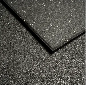Commercial Grade Rubber Gym Flooring | WHITE SPECK [1m x 1m x 15mm]