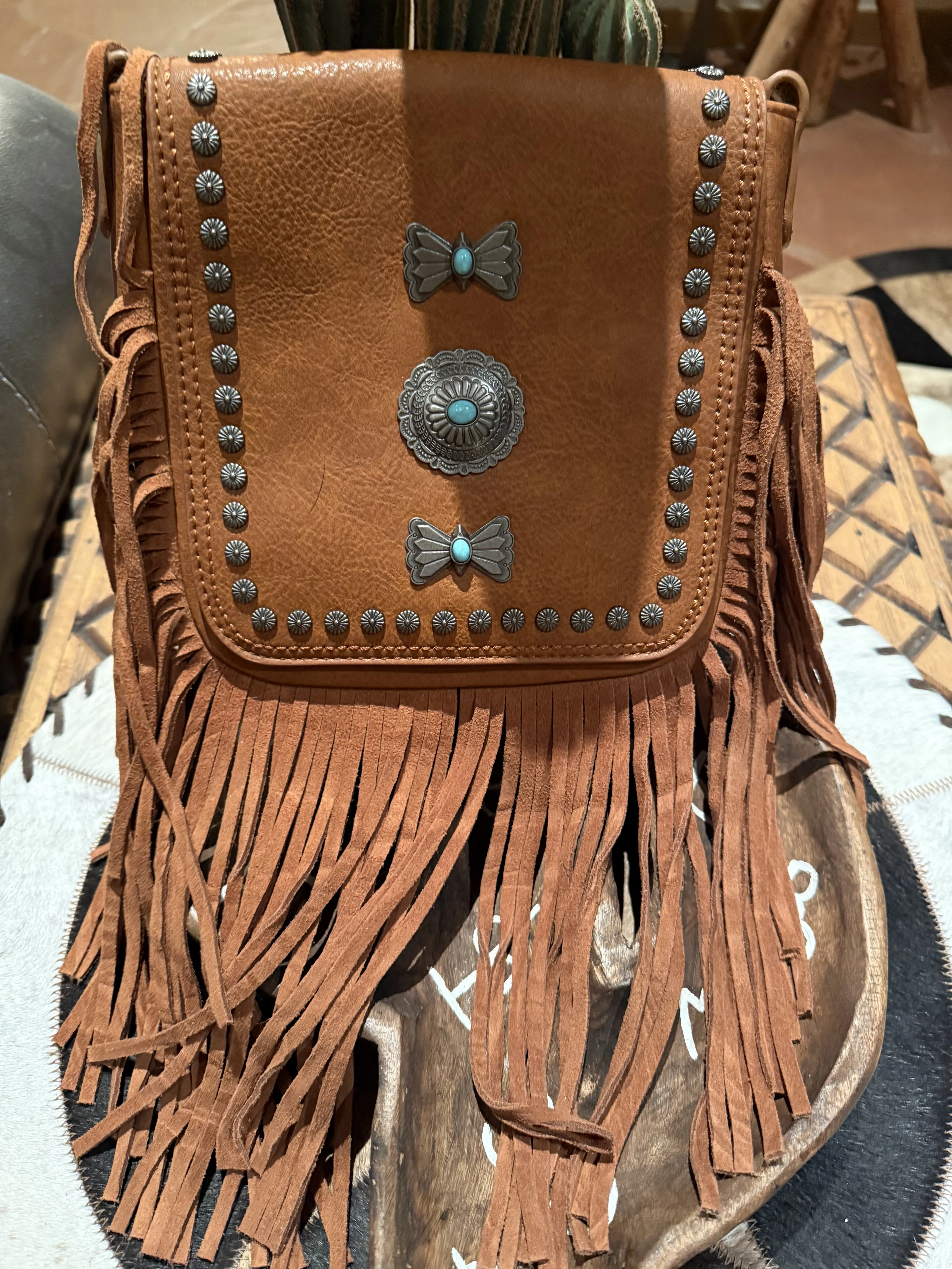 Concho western crossbody