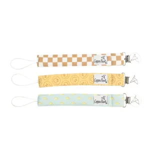 Copper Pearl Binky Clip Set - Vance