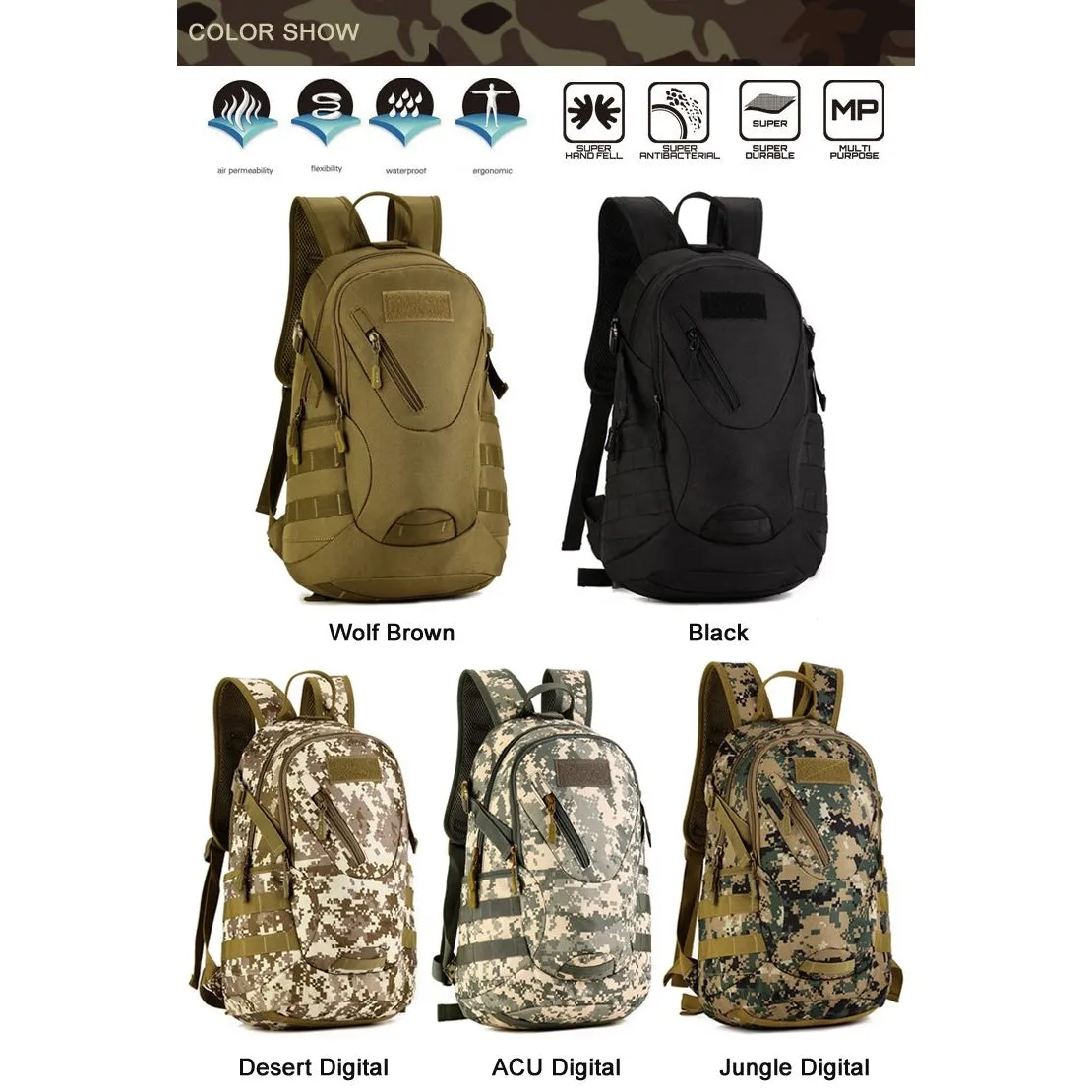 Copy of Backpack Military & Tactical <br> Nylon