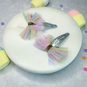 Cotton Candy Pigtail Clips