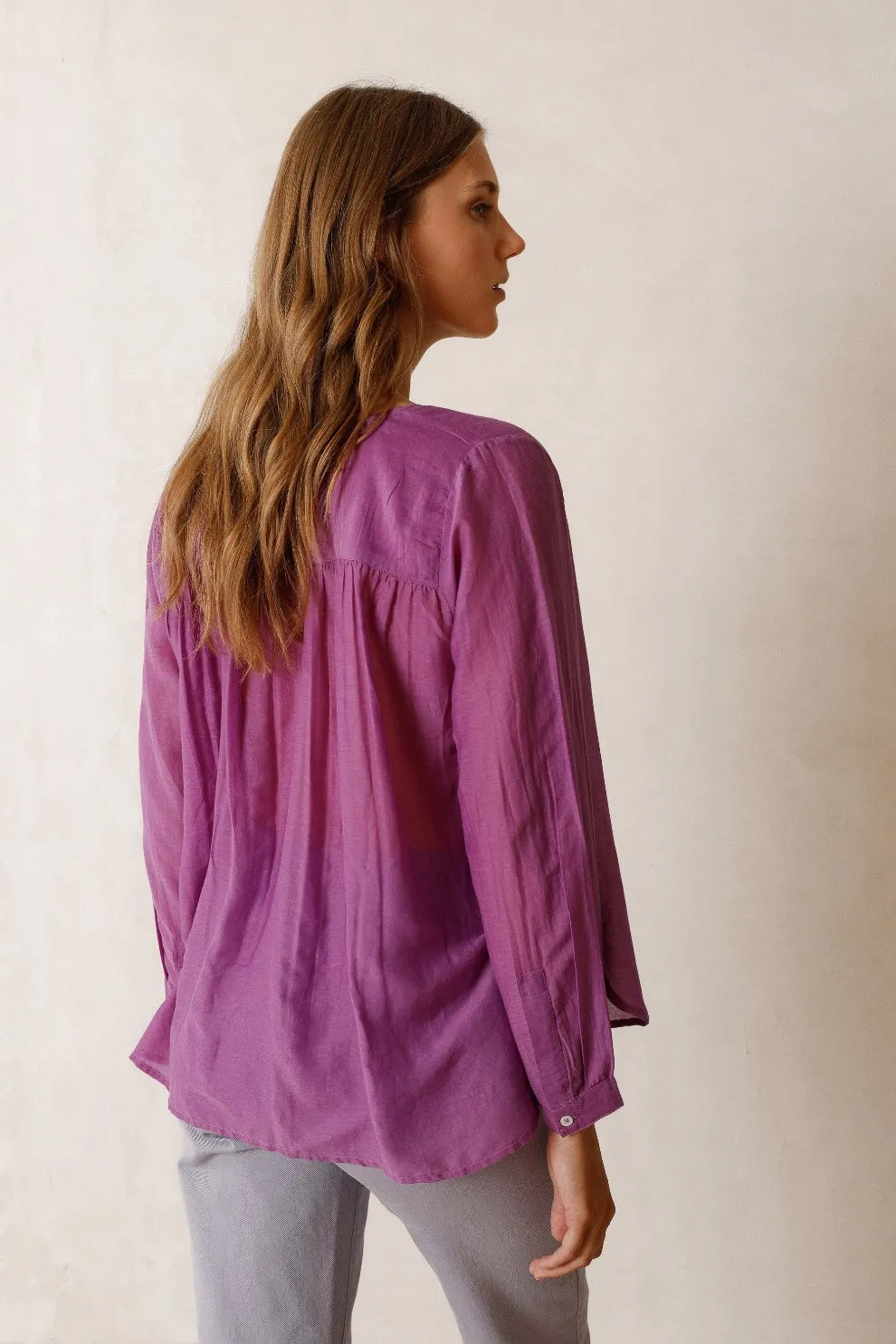 Cotton Shirt Violet
