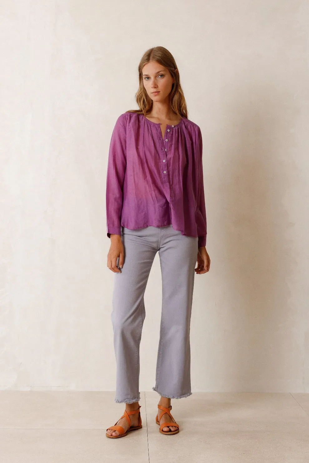 Cotton Shirt Violet