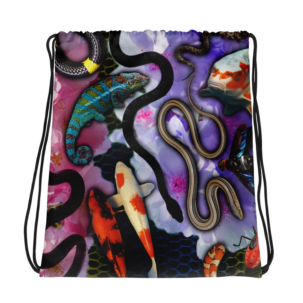 Crawling Creatures Drawstring bag