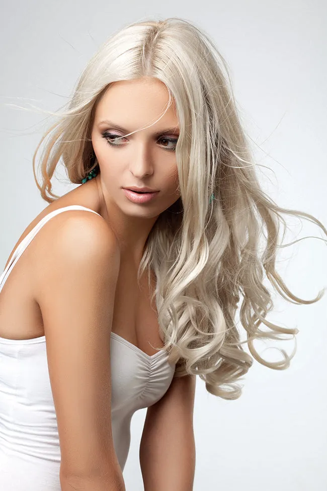 Cream Blonde 8 Piece Clip Ins - Straight Hair
