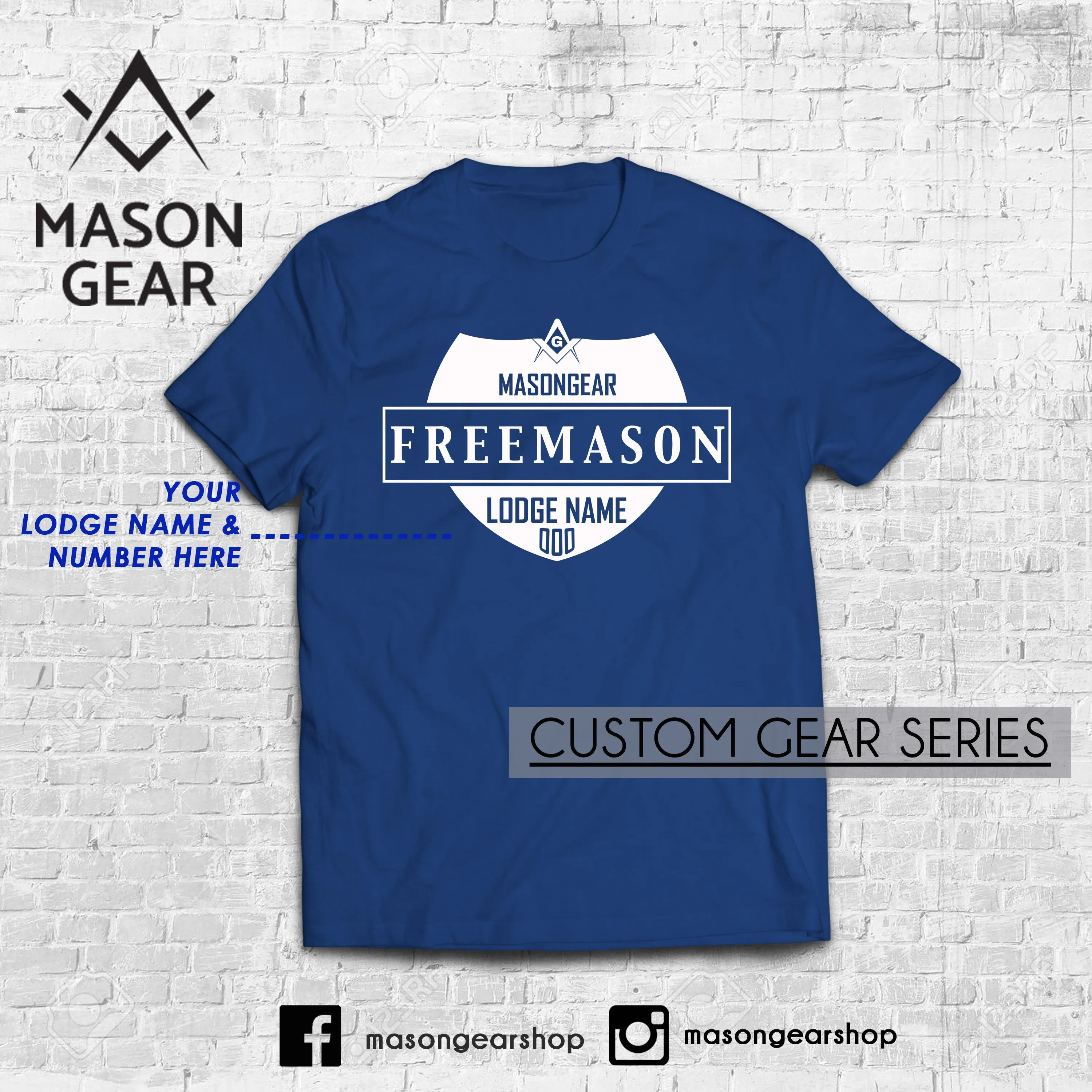 CREST t-shirt design - Print your Lodge name and number
