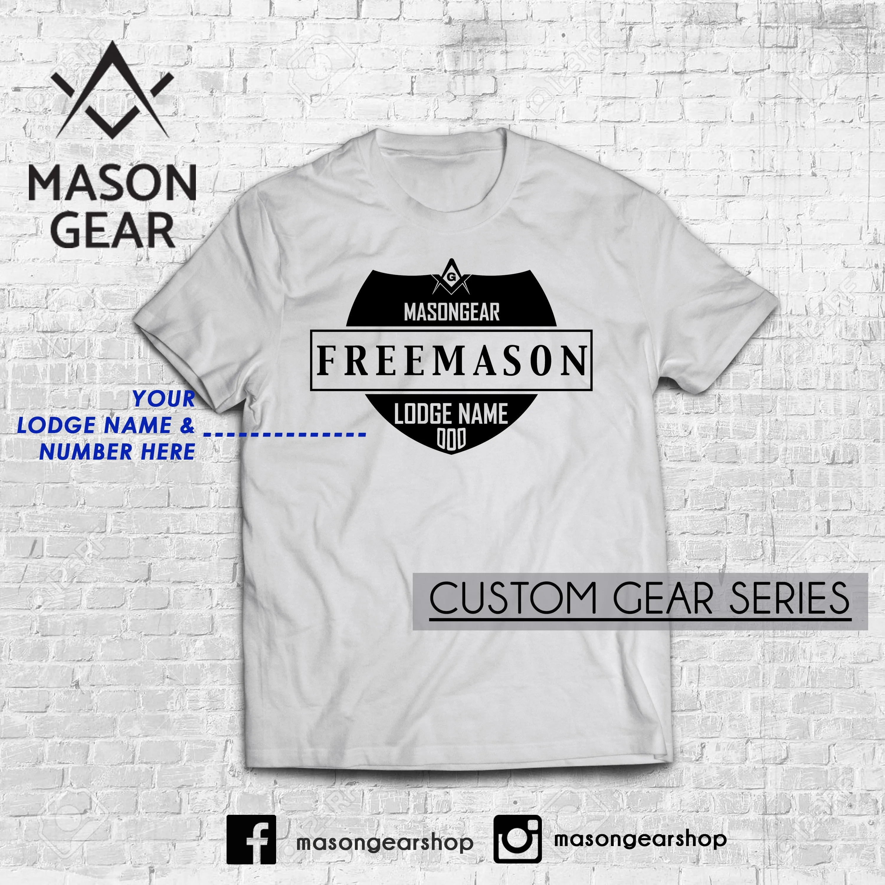 CREST t-shirt design - Print your Lodge name and number
