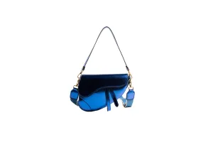 Cross-Border European and American Style Bag for Women 2023 New Summer Fashion Portable Shoulder Bag Glossy Western Style Messenger Bag for Women