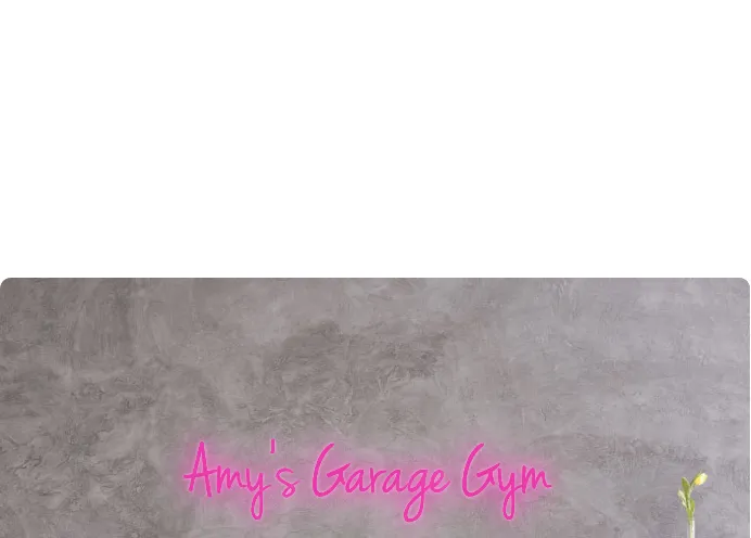 Custom order: Amy's Garage Gym