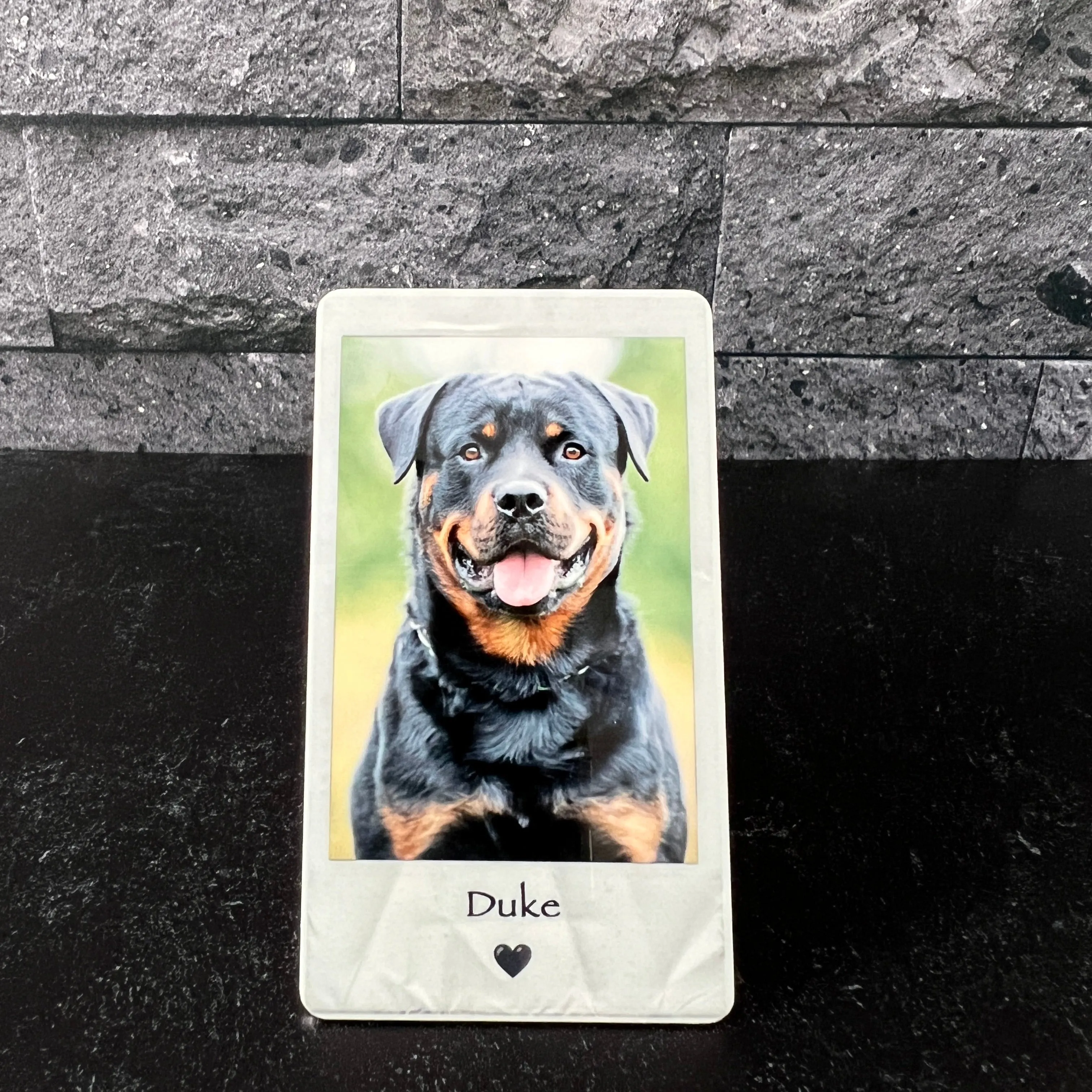 Custom Polaroid-Style Metal Photo Wallet Card – Personalized Keepsake Gift with Photo and Message