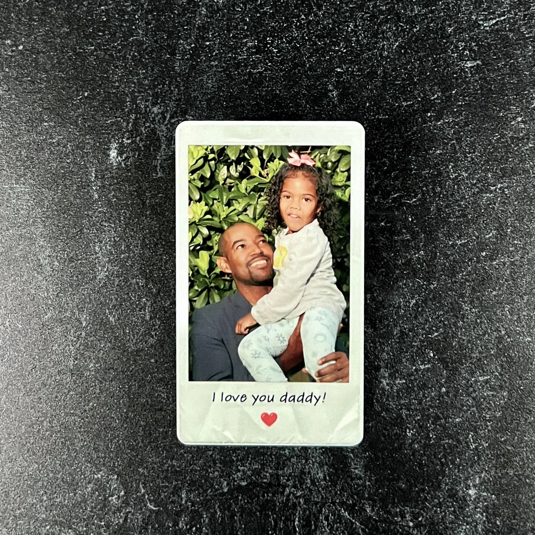 Custom Polaroid-Style Metal Photo Wallet Card – Personalized Keepsake Gift with Photo and Message