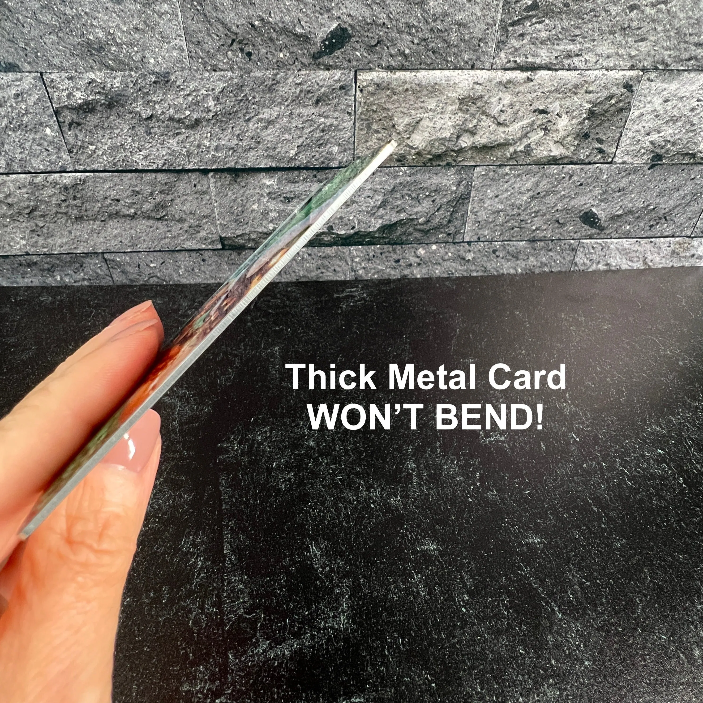 Custom Polaroid-Style Metal Photo Wallet Card – Personalized Keepsake Gift with Photo and Message
