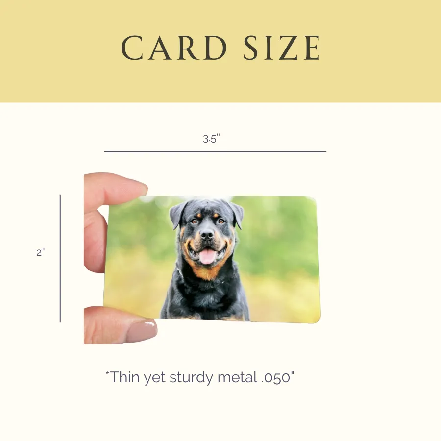 Custom Polaroid-Style Metal Photo Wallet Card – Personalized Keepsake Gift with Photo and Message