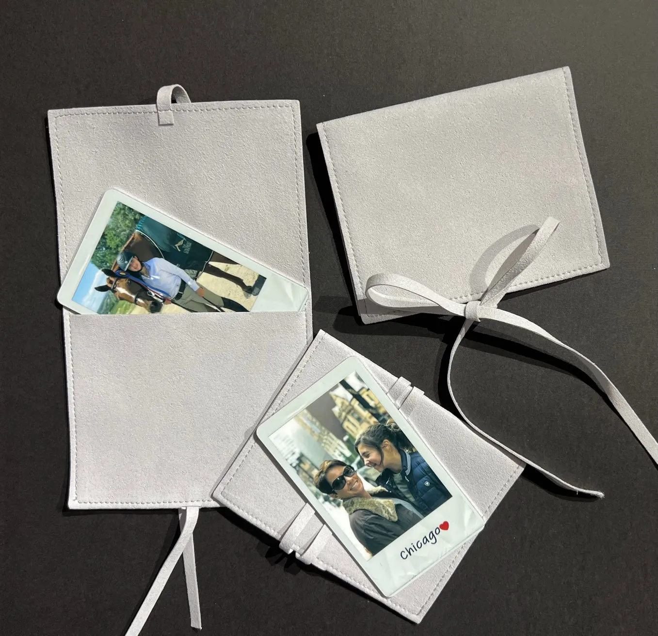 Custom Polaroid-Style Metal Photo Wallet Card – Personalized Keepsake Gift with Photo and Message