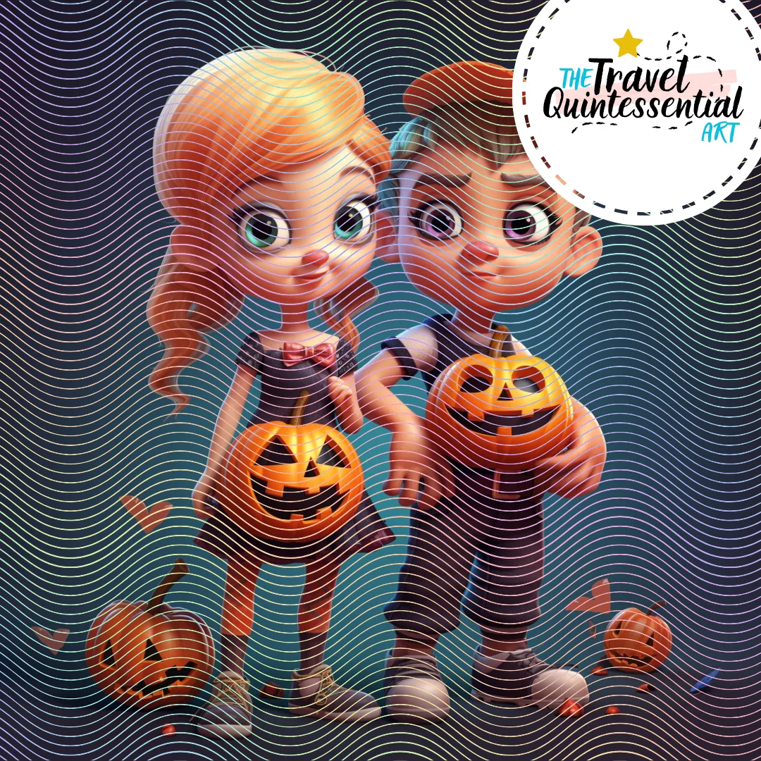 Cute Halloween Kids - Digital Art SETKID001