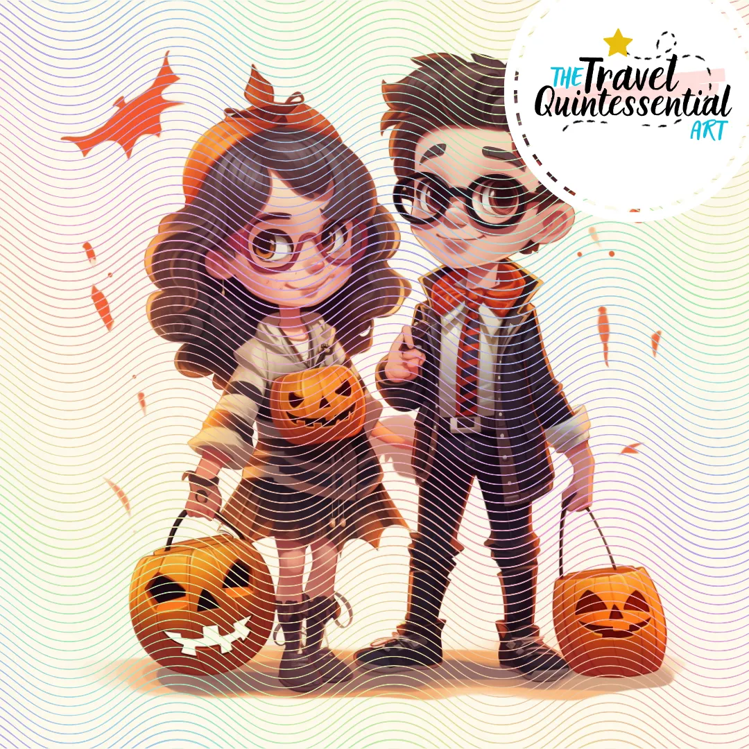 Cute Halloween Kids - Digital Art SETKID001