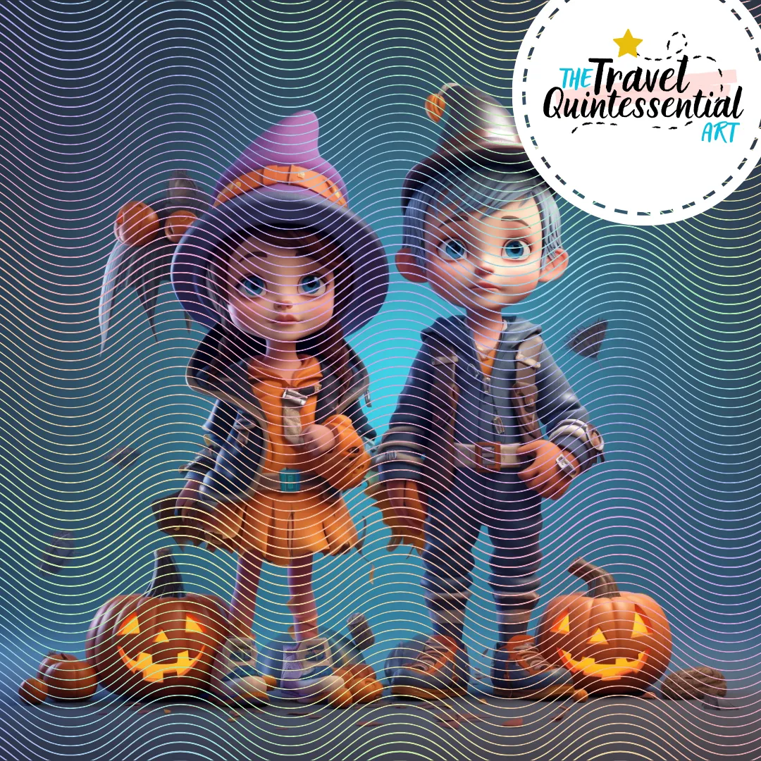 Cute Halloween Kids - Digital Art SETKID001