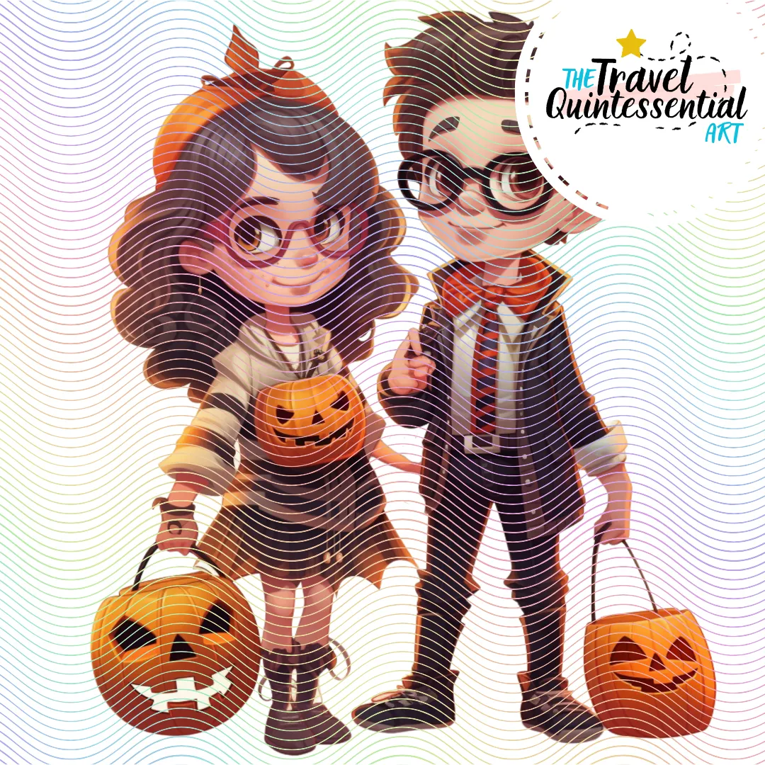 Cute Halloween Kids - Digital Art SETKID001
