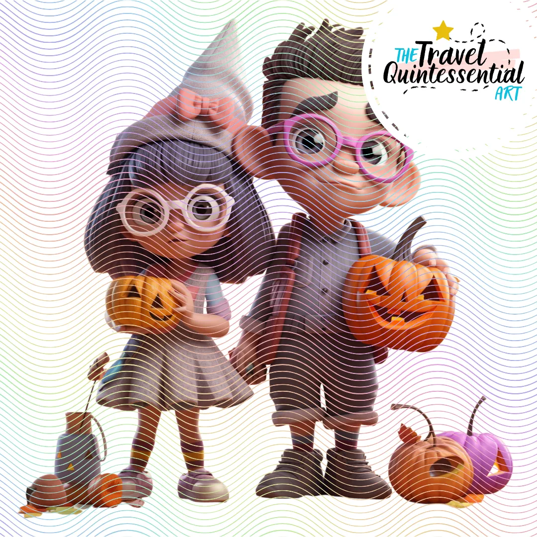 Cute Halloween Kids - Digital Art SETKID001