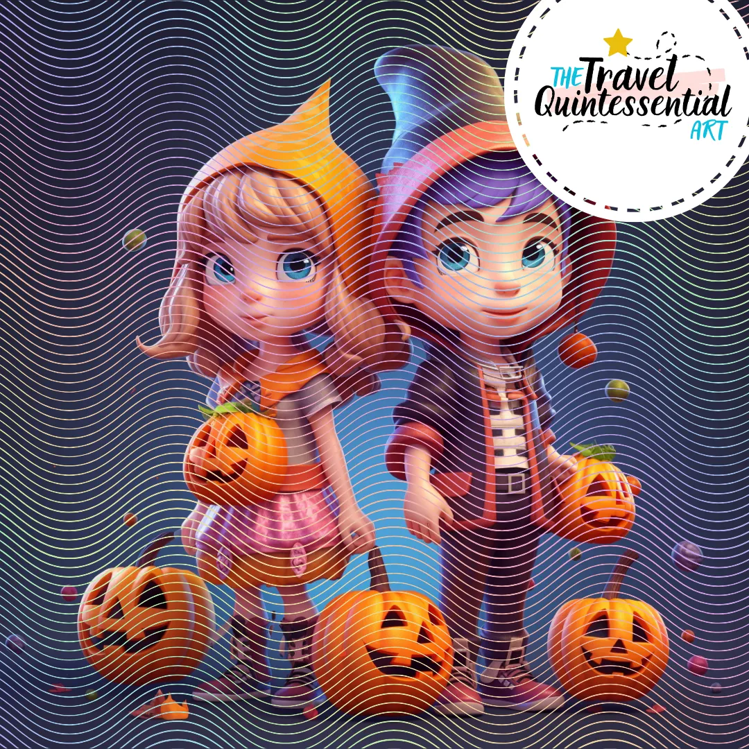 Cute Halloween Kids - Digital Art SETKID001