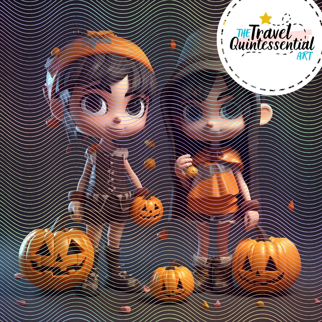 Cute Halloween Kids - Digital Art SETKID001