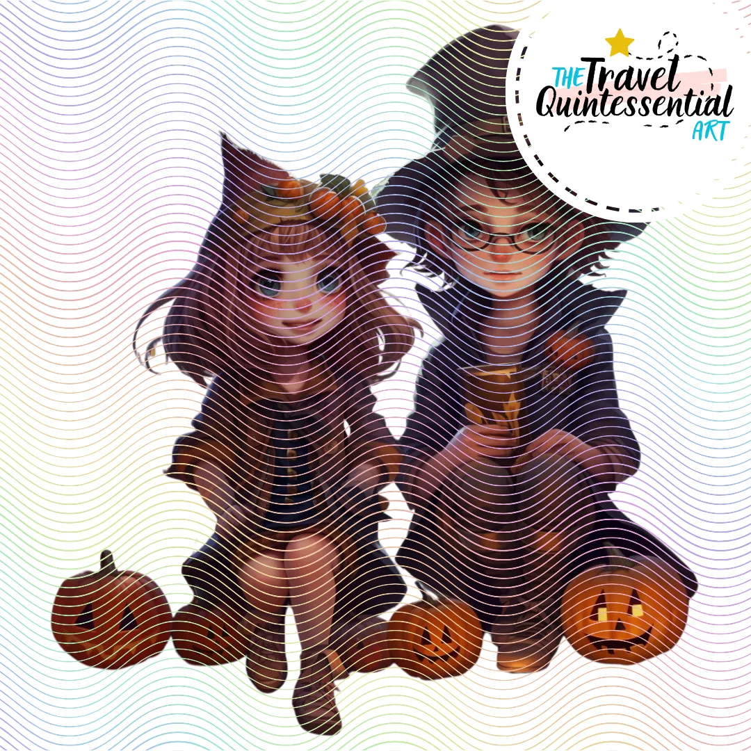 Cute Halloween Kids - Digital Art SETKID001