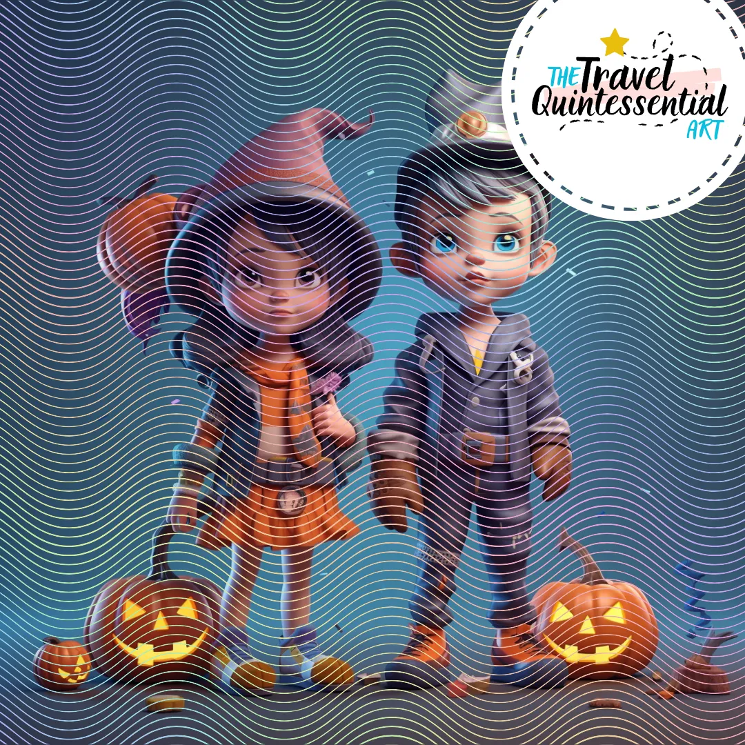 Cute Halloween Kids - Digital Art SETKID001