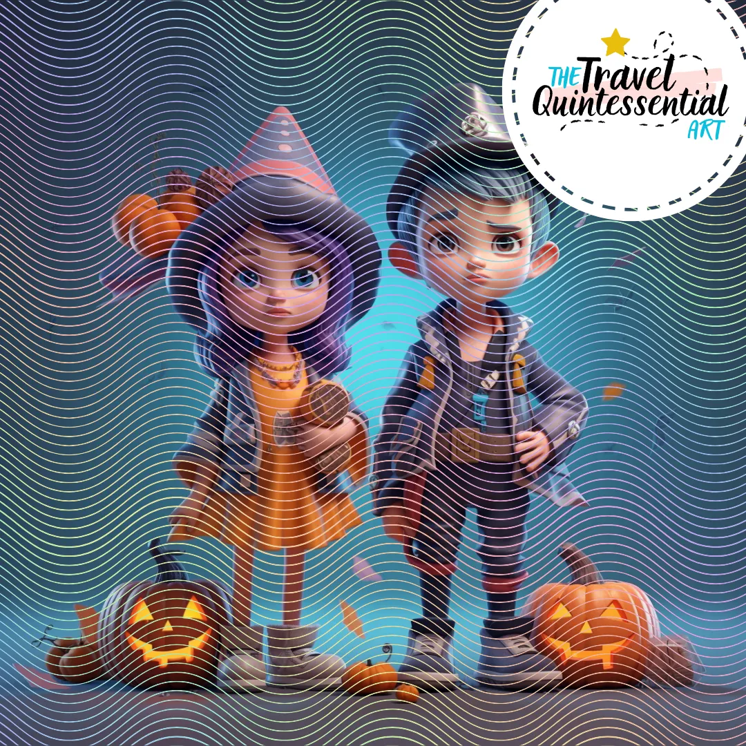 Cute Halloween Kids - Digital Art SETKID001