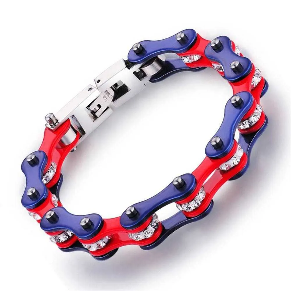 Cycolinks Red & Blue Crystal Bracelet