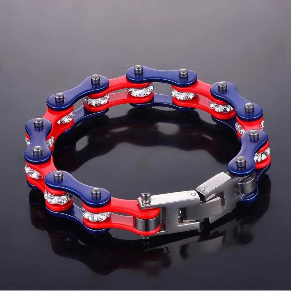 Cycolinks Red & Blue Crystal Bracelet